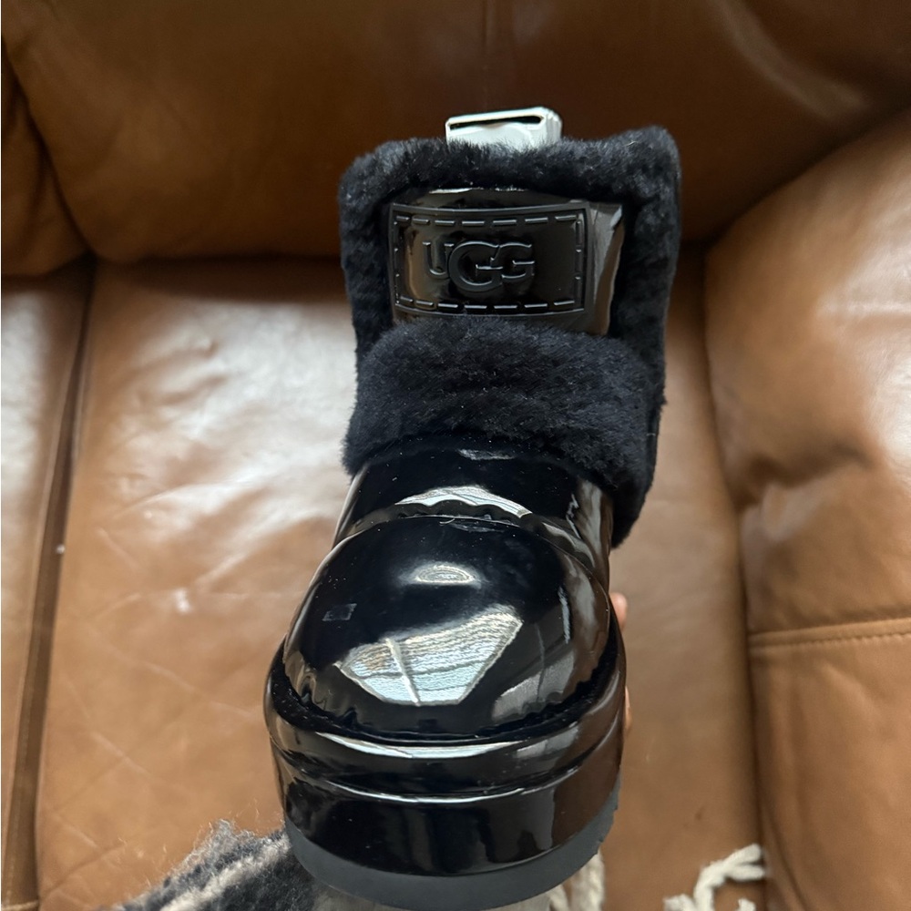 UGG Black Boots with Plush Sole